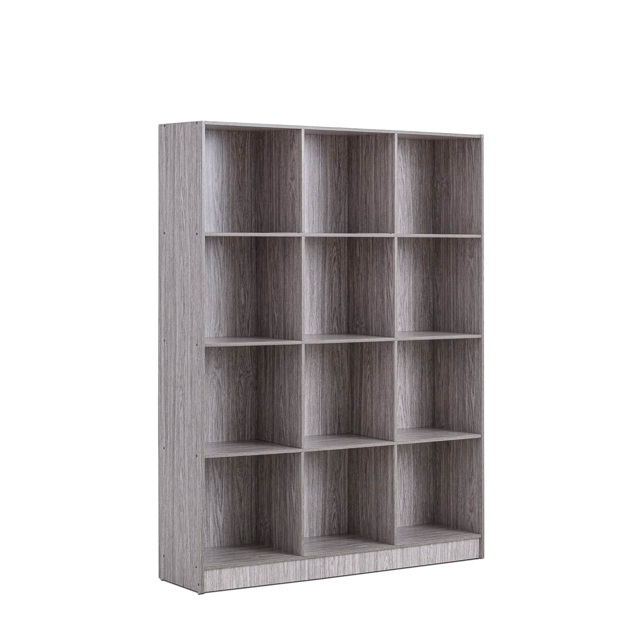 12 Compartment Wooden Bookcase