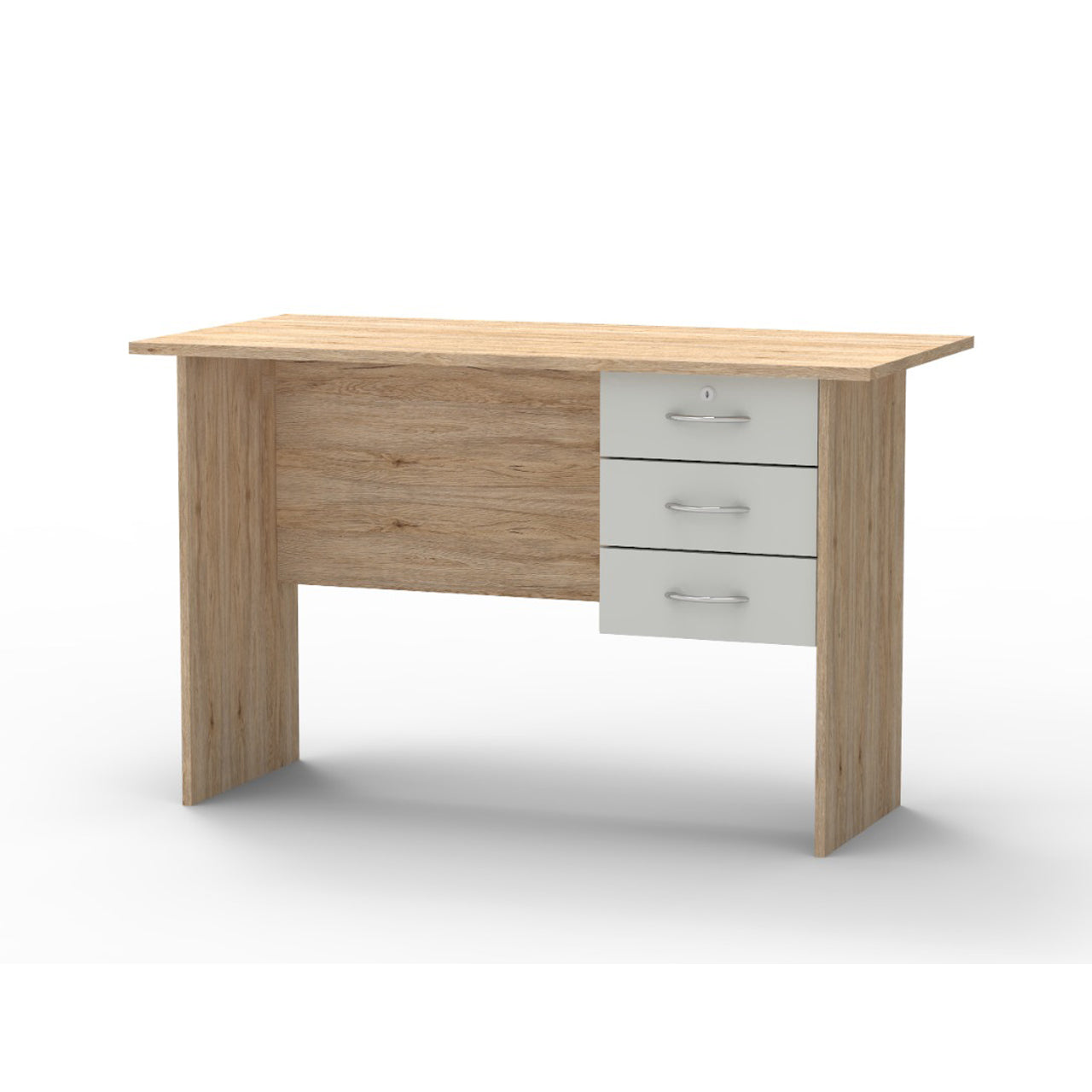Sonama Oak + White Office Desk